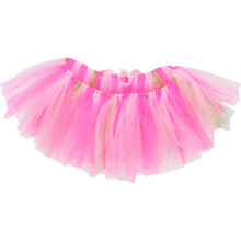 2Stk Tüll Hochstuhl Tutu Rock Pink Gold Für