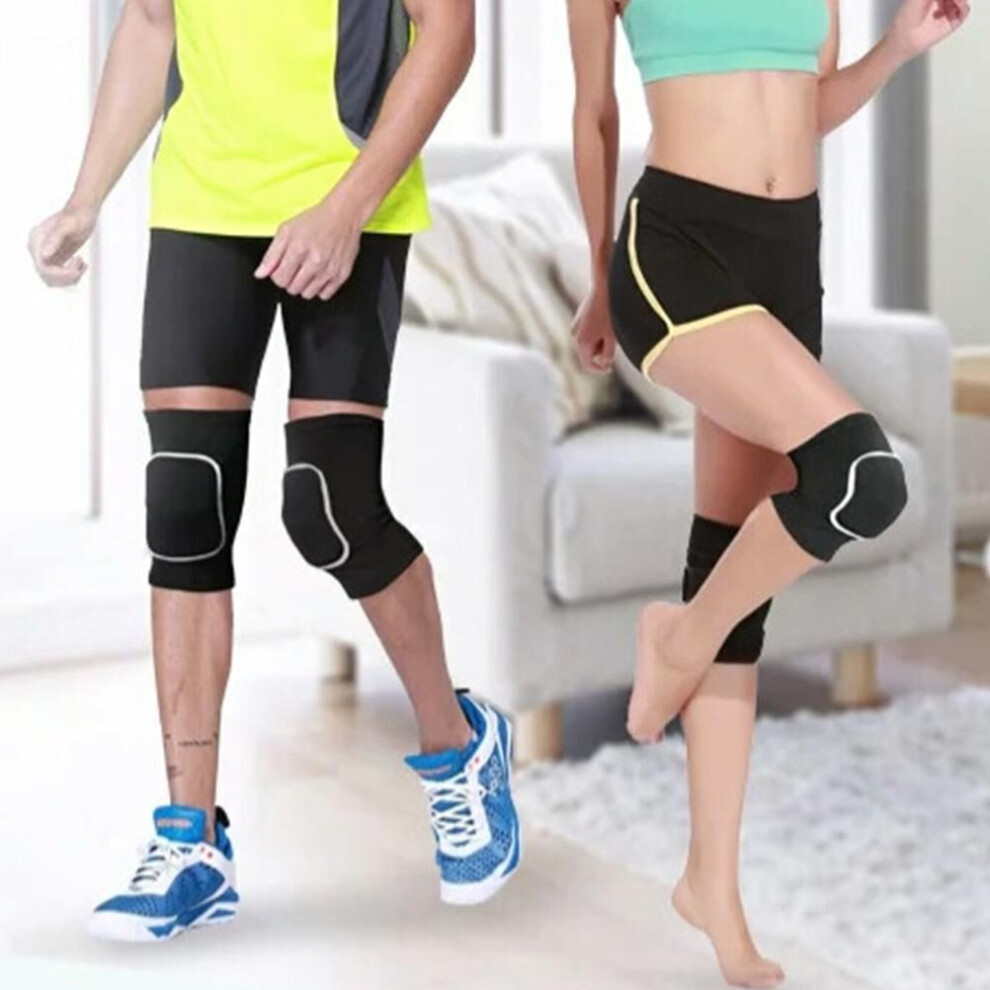 Sports Knee Pads Sponge Protectors For Children & Adults, Black 9451359873141