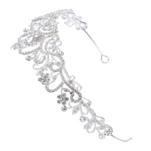2Stk Silberfarbenes Braut Diadem Haarreif Für Damen