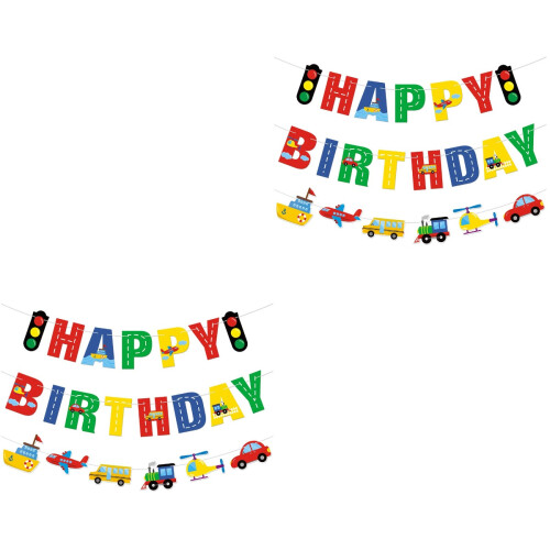 2Stk Banner, Wimpel Für Party 2