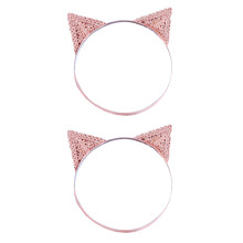 4Stk Baby Haarbänder Katzenohren Rosa Kinder Haarreifen Spaß