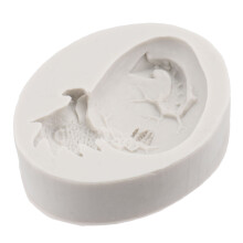 3Stk Weiße Silikonform Ei Für Backen Fondant