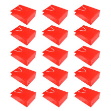 45Stk Rote Geschenktaschen Aus Stabilem Papier Mit Griffen Für Partys