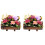2Sets Retro Holzfass Mit Künstlichen Für 2