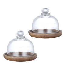 4Sets Mini Holzteller Bunt Für Dessert Kuchen Ideal Für Zuhause