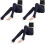 3Stk Damenleggings Elastisch Dehnbarkeit Winter 4