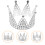 3Stk Silberne Mit , Eleganter Runder Kopfschmuck 10