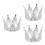 3Stk Silberne Mit , Eleganter Runder Kopfschmuck 8