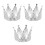 3Stk Silberne Mit , Eleganter Runder Kopfschmuck 2