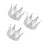 3Stk Silberne Mit , Eleganter Runder Kopfschmuck 6