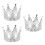 3Stk Silberne Mit , Eleganter Runder Kopfschmuck 4