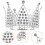 3Stk Silberne Mit , Eleganter Runder Kopfschmuck 11