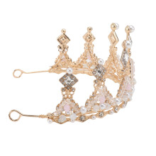 3Stk Goldfarbener Brautschmuck Haarkrone Für Hochzeit