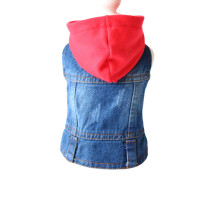 3Stk Rote Denim Haustierweste, Bequem Für Und Katzen,