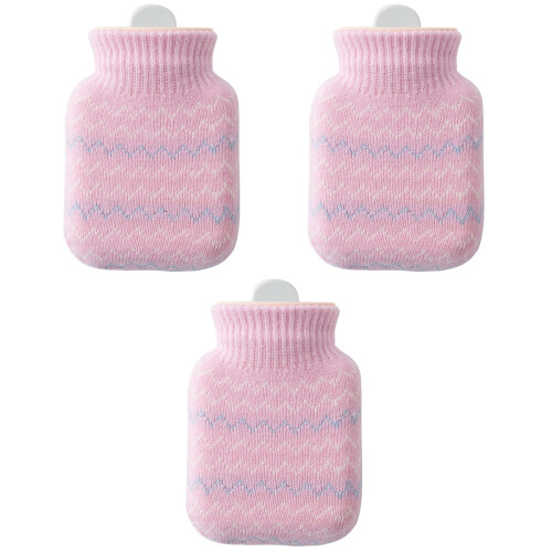 3Stk Silikon Pink Für Mit Schutz Strickbezug 2