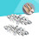 2Stk Silberne Schuhclips Für DIY Schuhe 10