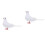 2Stk Weiße Simulation Taube Garten Friedensvogel 5