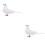 2Stk Weiße Simulation Taube Garten Friedensvogel 7