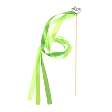 60Stk Grüne Ribbon Wands Mit Hochwertigem Band Für Feier