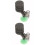 2Stk Schwarzer Mini Schwammfilter Aquarien Filter Mit Sauger 6