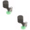 2Stk Schwarzer Mini Schwammfilter Aquarien Filter Mit Sauger 7