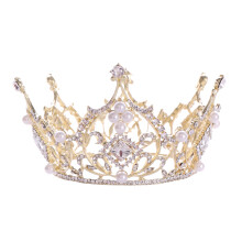 2Stk Barock Stil Krone Gold Damen Haarschmuck Für Besondere Anlässe
