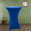 2Stk Cocktail Tischdecke Dunkelblau Stretch Polyester Spandex 10