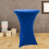 2Stk Cocktail Tischdecke Dunkelblau Stretch Polyester Spandex 11