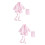 2Stk Babykleidung Baumwolle Rosa Waschbar Langlebig 7