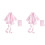 2Stk Babykleidung Baumwolle Rosa Waschbar Langlebig 2