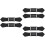 6Stk Lederimitat Toggle Verschlüsse Dekorative Knöpfe Für Mäntel 6