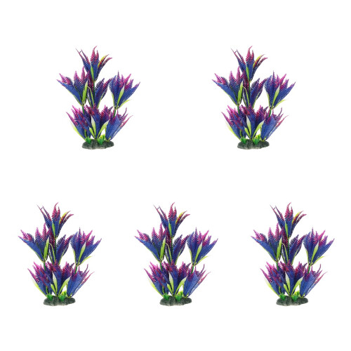5Ud Simuladas Para Pecera Decoración Subacuática Multicolor 2