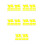 Stickers Para Adhesivo Durable 11