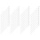 80Pcs Creative White Plastic Floral Pick Cards Holders for Events 4