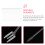 80Pcs Creative White Plastic Floral Pick Cards Holders for Events 10