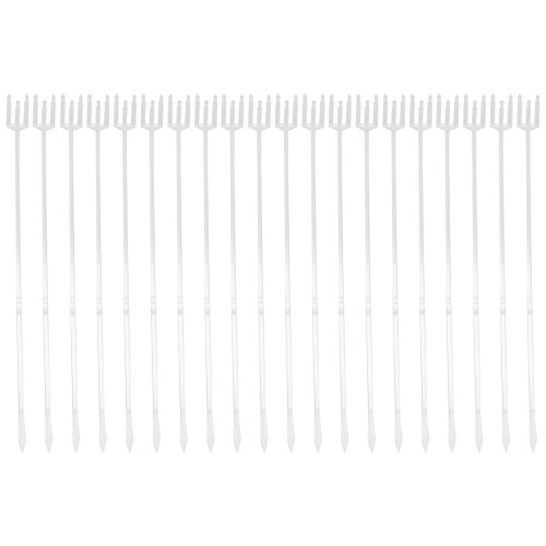 80Pcs Creative White Plastic Floral Pick Cards Holders for Events 1
