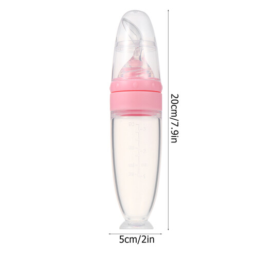 2Ud Biberones De Para Bebés Flexible Y Medidor 1