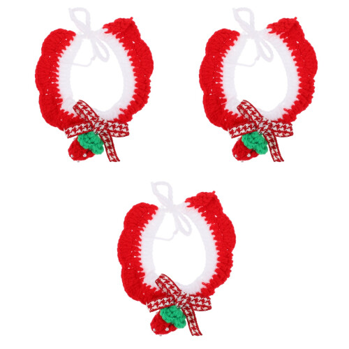 3Ud Collar Para Perros Y , Bufanda Tejida Y Agradable 2