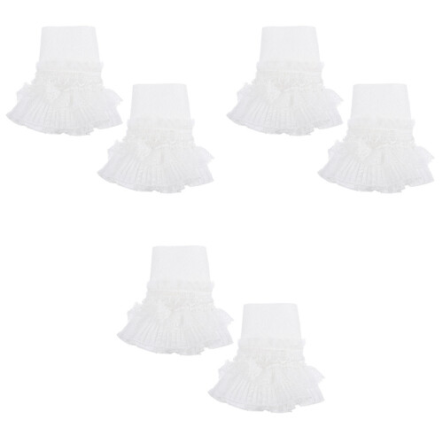 3Pares Decorativas De Encaje Falso Para 2