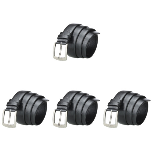 4Ud Cinturón Ajustable Para Negro Imitación Cuero 1
