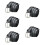 5Ud Cinturones De Caballero Para Negro Ajustable Durable 11