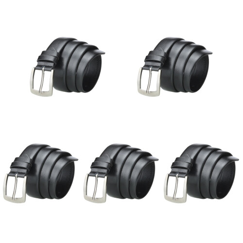 5Ud Cinturones De Caballero Para Negro Ajustable Durable 1