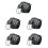 5Ud Cinturones De Caballero Para Negro Ajustable Durable 6