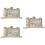 3Pz Clutch in PU Con Tracolla E Intagliato Per 7