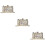 3Pz Clutch in PU Con Tracolla E Intagliato Per 9