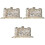 3Pz Clutch in PU Con Tracolla E Intagliato Per 3