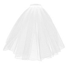 2Pièces Voiles De Blancs Élégants Accessoire Tulle