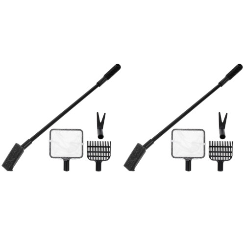 2 Sets Aquarium Cleaning Brush Algae Fish Tank Supply 2