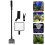 2 Sets Aquarium Cleaning Brush Algae Fish Tank Supply 9