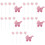 25Pièces Décorations Baby Shower Rose Cake Topper Poussette 7